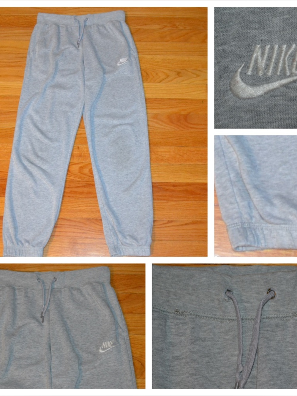 Youth girls gray Nike jogger sweatpants, size large